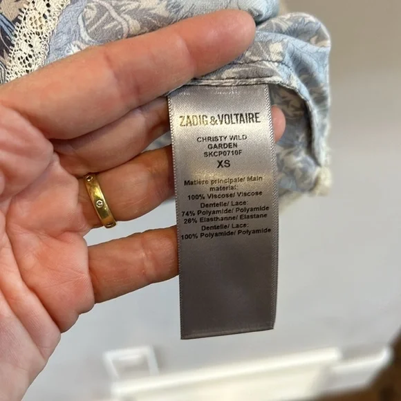 ZADIG & VOLTAIRE Christy Wild Garden  Camisole NWT - Picture 6 of 9